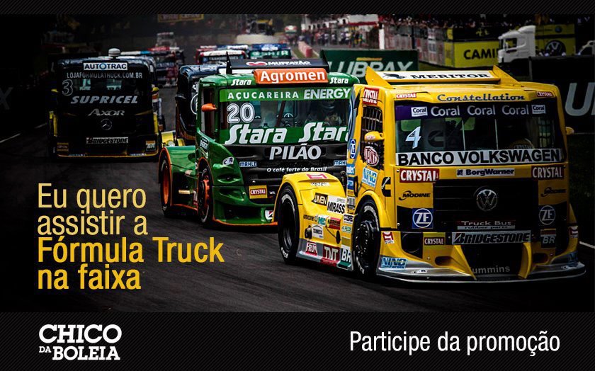 PROMOÇÃO – Rodocred e Chico da Boleia levam você à Fórmula Truck