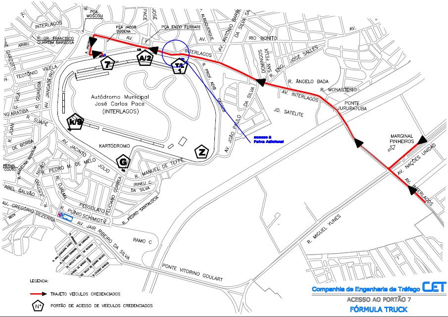 CONFIRA OS MAPAS DE ACESSO AOS PORTÕES DE INTERLAGOS