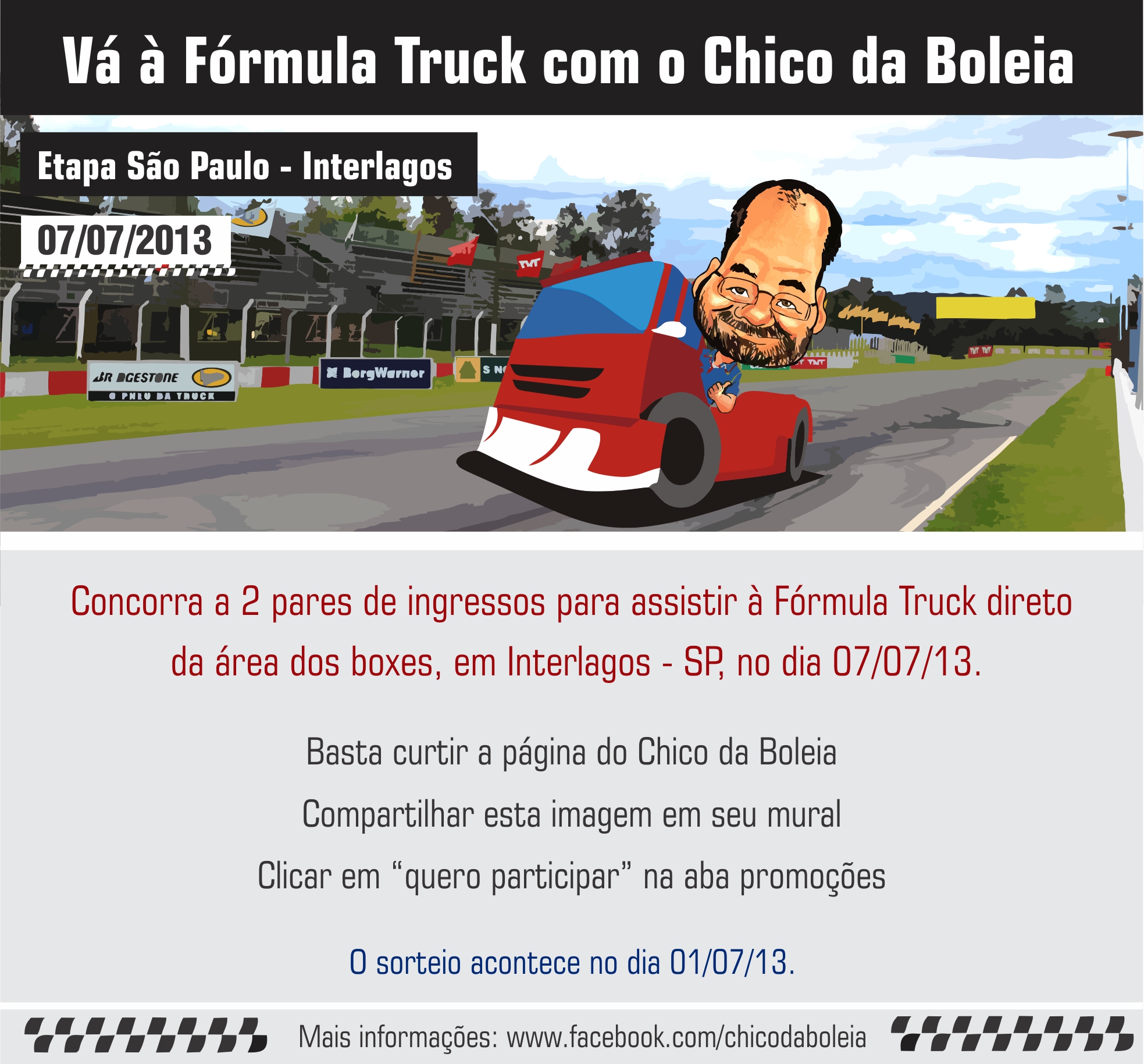 Và à Fórmula Truck com o Chico da Boleia Etapa Interlagos – São Paulo