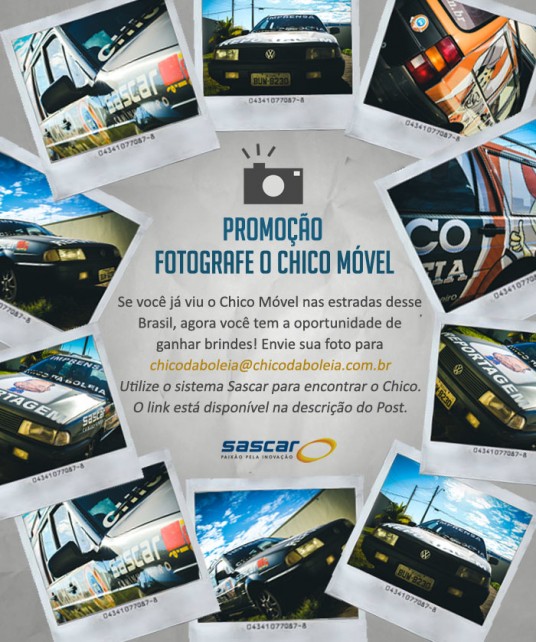 Fotografe o Chico Móvel e Concorra a Brindes