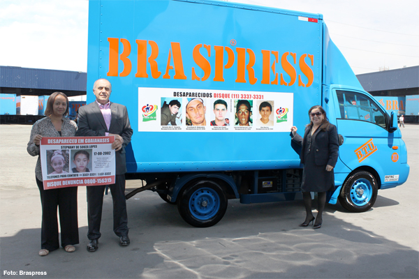 Braspress apoia ONG Mães da Sé divulgando fotos de crianças e adultos desaparecidos