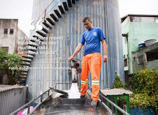 Motorista ‘foge’ com caminhão-pipa para ajudar bairro sem água em SP