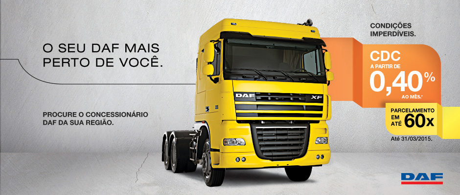 DAF FACILITA COMPRA DO XF105