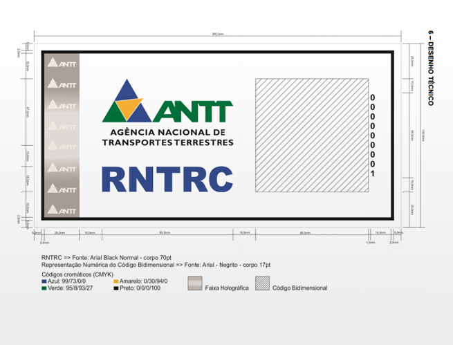 ANTT DIVULGA NOVO MODELO DE ADESIVO DO RNTRC