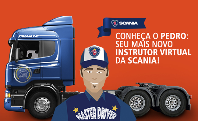 Conheça o Pedro: o mais novo instrutor virtual da Scania