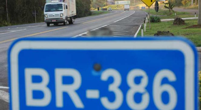 Usuário pagará R$ 36,10 de pedágio para trafegar 200 quilômetros na BR-386