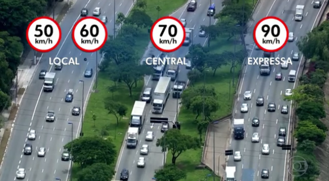 Marginais de SP tiveram 19 acidentes com feridos na 1º semana de novos limites de velocidades