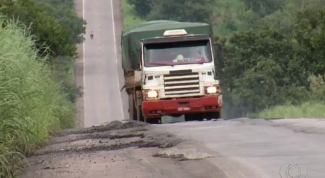 Motoristas reclamam de más condições de trecho da BR-153, que deve ser leiloado novamente