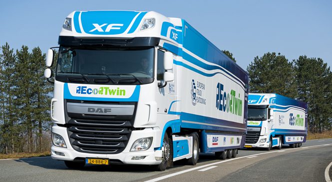 DAF participa de teste de platooning de caminhões no Reino Unido