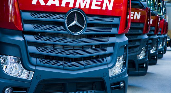 Mercedes-Benz Trucks vende 70 caminhões Actros para renovação de frota da KAHMEN na Alemanha