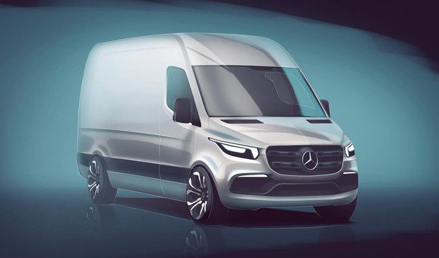 Mercedes-Benz apresenta primeira imagem da nova Sprinter