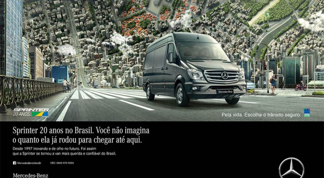 Sprinter comemora 20 anos de sucesso no Brasil com lançamento de campanha