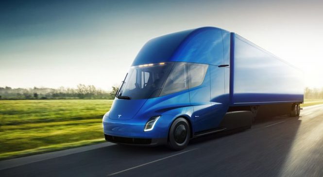 Caminhão elétrico Tesla Semi é oficialmente apresentado