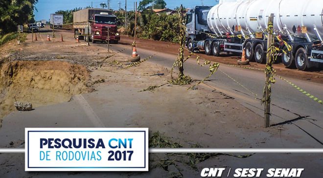 Pesquisa CNT indica piora da qualidade das rodovias