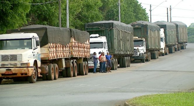 Mais de 200 caminhoneiros exigem indenização após espera de mais de 48h para descarga de laranja em Matão, SP