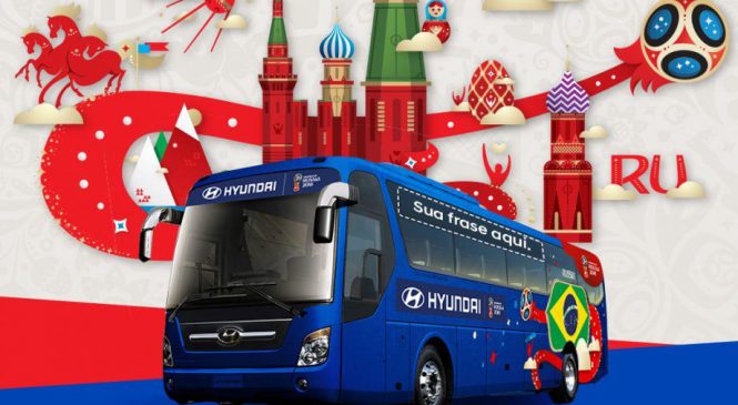 Hyundai promove concurso que vai escolher frase para ônibus do Brasil na Copa do Mundo