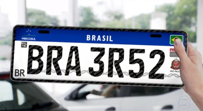 Placa padrão Mercosul deve custar mais no Brasil que em outros países