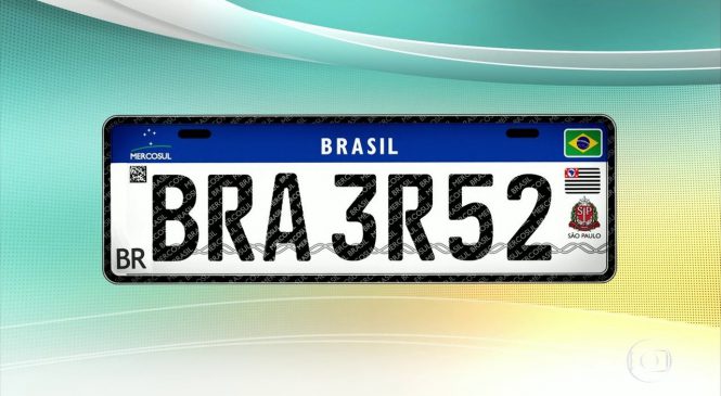 Placas do Mercosul serão obrigatórias apenas para veículos novos e transferidos