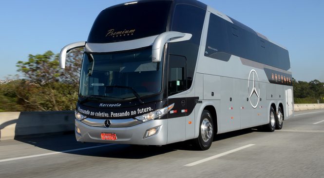 Águia Branca é o primeiro cliente a comprar ônibus  com Piloto Automático Adaptativo