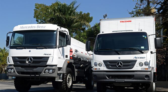 Grupo Daimler mostra caminhões  brasileiros no IAA 2018