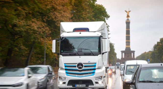 O eActros em teste de distribuição urbana