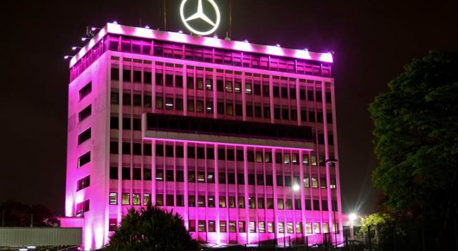 Mercedes-Benz do Brasil veste rosa