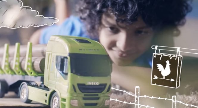Caminhões IVECO passeiam no universo lúdico em vídeo infantil
