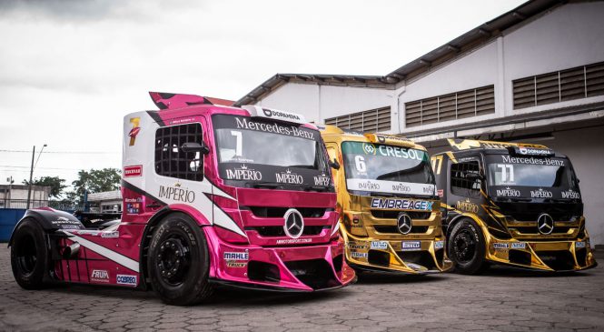 Caminhões Actros estreiam com sua força e alta performance na Copa Truck 2019