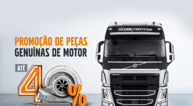 Com descontos de até 40%, Volvo lança promoção de peças de motor para caminhões e ônibus