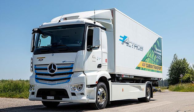 eActros, o pesado elétrico da Mercedes-Benz chega na Suíça