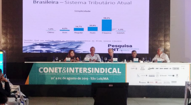 CNT divulga pesquisa sobre reforma tributária em encontro de transportadores no Maranhão