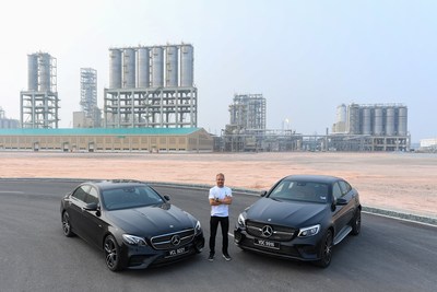Valtteri Bottas, piloto de corridas da Mercedes-AMG PETRONAS, visita o PIC antes do Grande Prêmio de Singapura