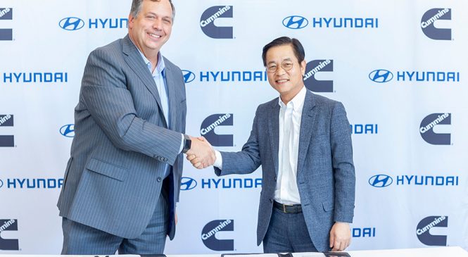 Cummins e Hyundai anunciam  entendimento de colaboração em tecnologia de célula de combustível