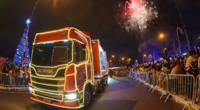 Scania participa da Caravana de Natal Coca-Cola FEMSA 2019
