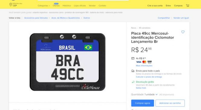 Placas Mercosul clonadas são vendidas online e em semáforos, diz site