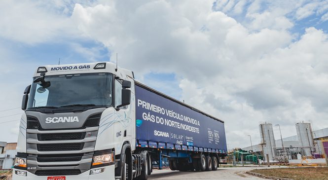 Primeiro caminhão a gás do Nordeste