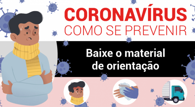 Transportador pode baixar material de orientação sobre o COVID-19