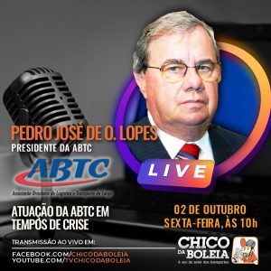 Chico da Boleia entrevista presidente da ABTC nesta sexta-feira (02)