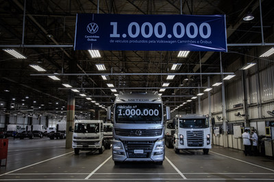 Volkswagen Caminhões e Ônibus atinge o marco de um milhão de veículos produzidos