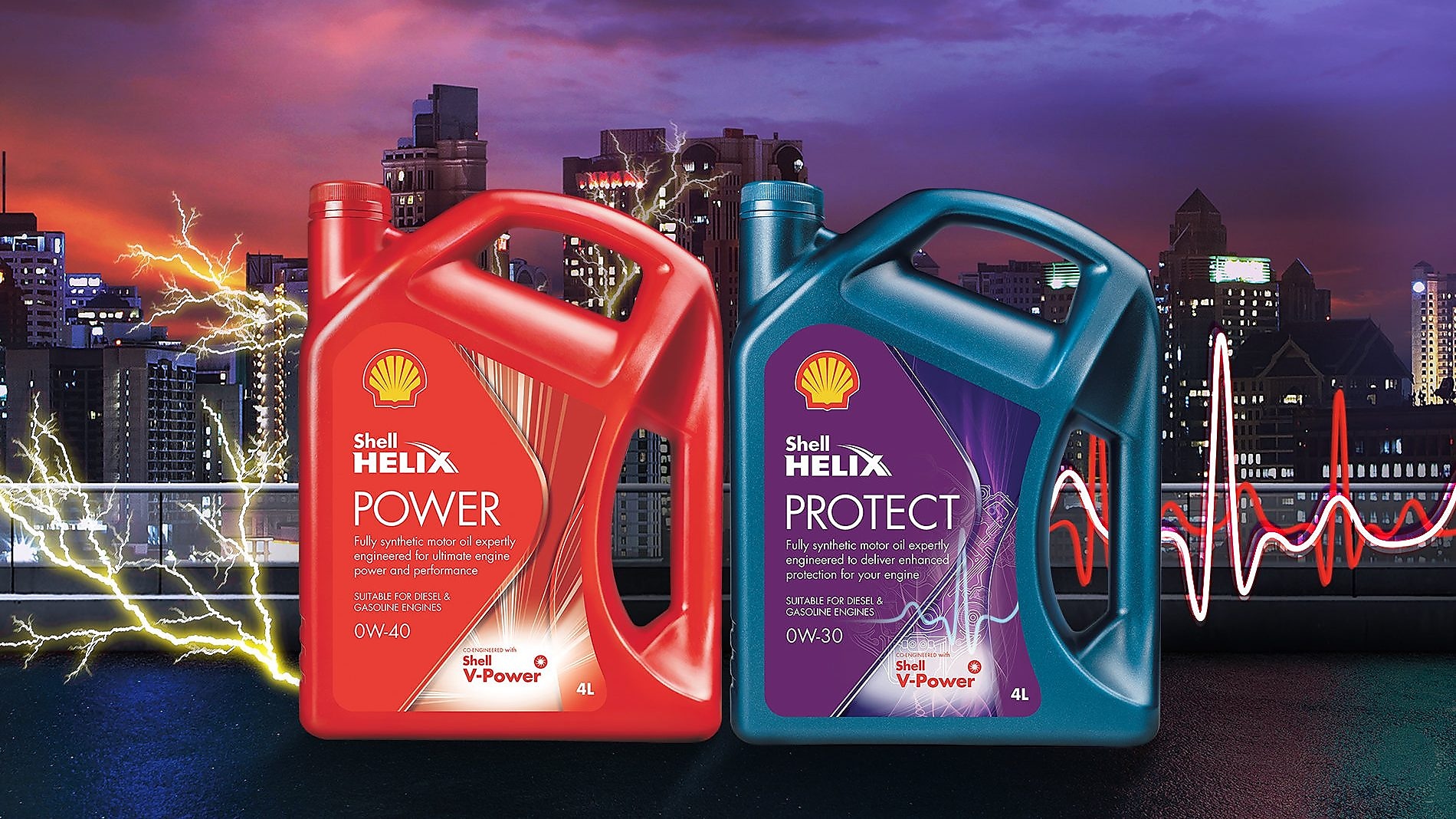 Novos lubrificantes Shell Helix Power e Shell Helix Protect têm venda exclusiva nos postos Shell