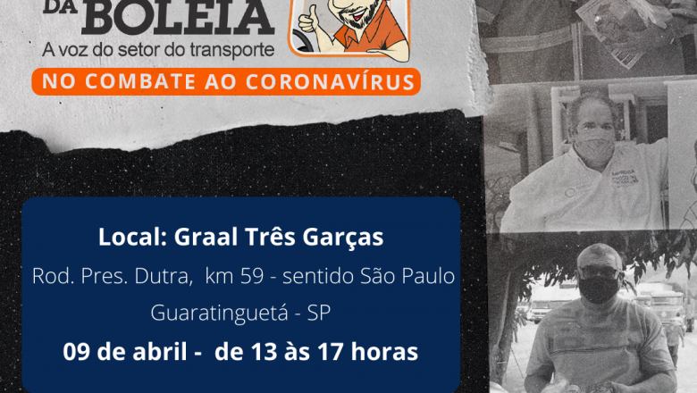 Ação da “Rede Solidária Chico da Boleia” acontece nesta sexta-feira, 9, no posto Graal Três Garças