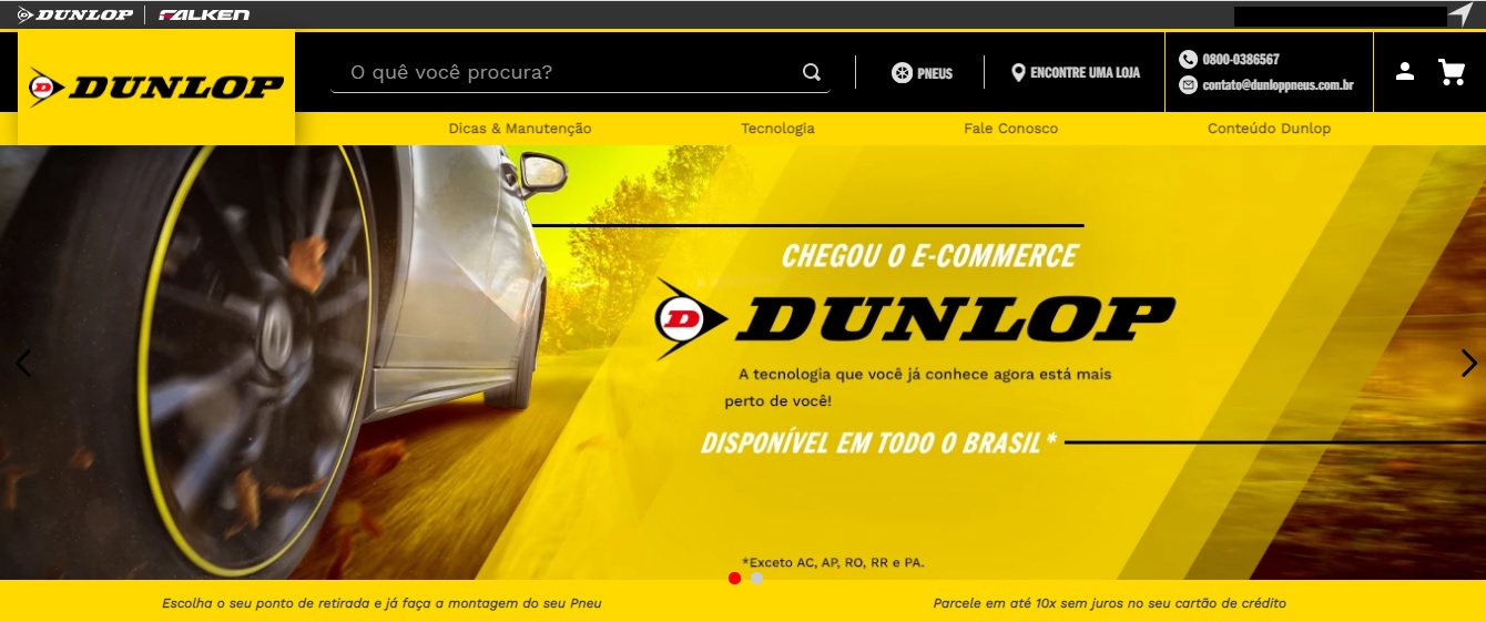 Dunlop lança e-commerce para facilitar dia a dia dos clientes