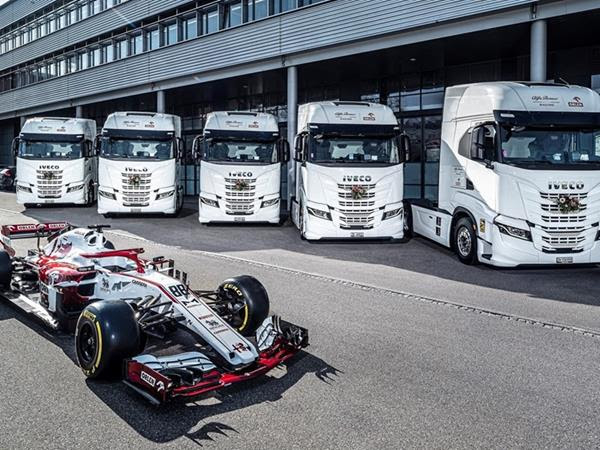 Caminhões IVECO entram para a frota da equipe Alfa Romeo Racing ORLEN