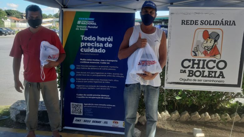 “Rede Solidária Chico da Boleia” distribui 830 kits de higiene ao longo de quatro dias