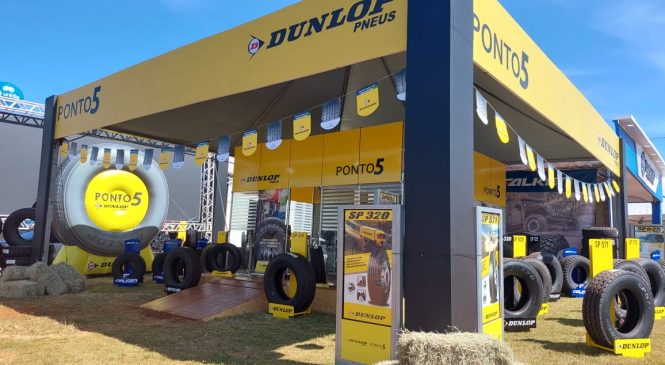 Ponto 5 e Dunlop apresentam pneus de alta tecnologia na Agrishow