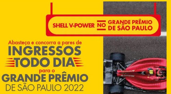 Marca Shell sorteia pares de ingressos para o Grande Prêmio de São Paulo