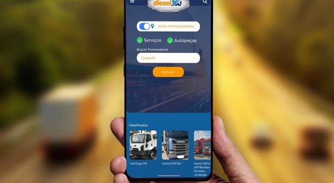 diesel360 lança aplicativo gratuito para motorista de caminhão