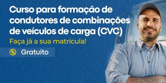 Curso gratuito para a formação de condutores de CVC já está disponível