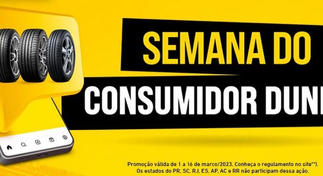 Dia do Consumidor 2023: Dunlop estende promoção de frete grátis