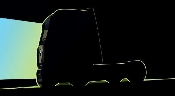 Mercedes-Benz Trucks revela teaser das novas formas de design do caminhão elétrico eActros